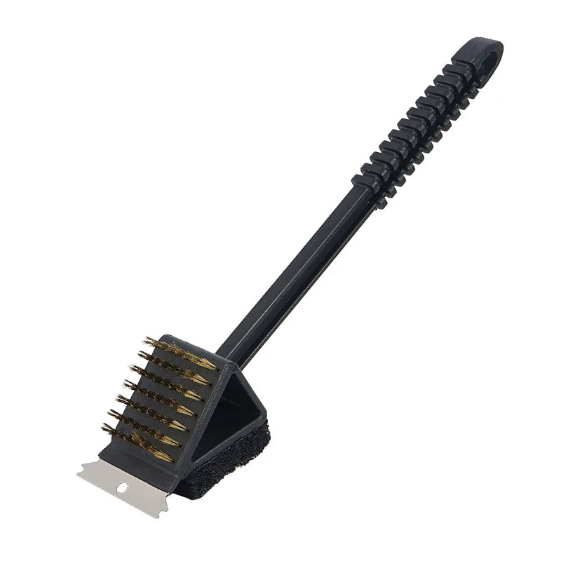 Brosse métallique d'angle 3 en 1 en cuivre pour barbecue