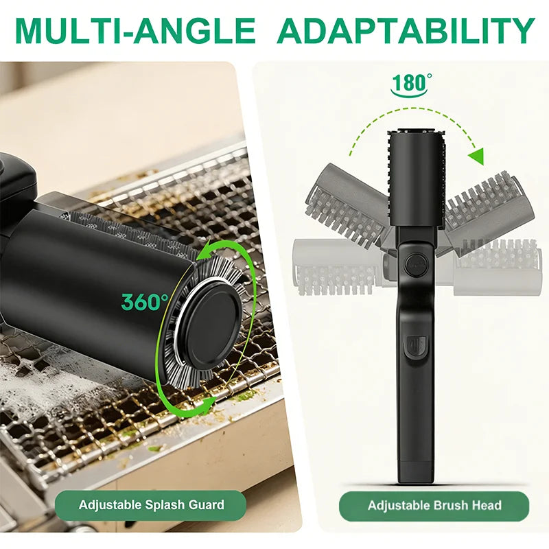 Brosse de nettoyage pour barbecue, brosse de nettoyage électrique pour barbecue à 3 vitesses